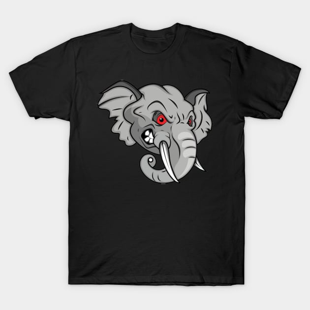 Angry Elephant T-Shirt by stephens69